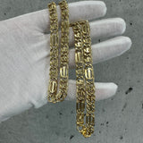 Solid Gold 10K Exotic Link Chain 8mm