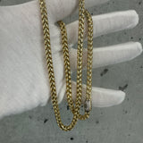 Solid Gold 10K Monaco Link Chain 5mm