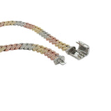 925 Silver Three Color G-P Bracelet Moissanite