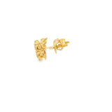Elegant Floral Diamond Earrings