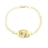 BRACELET MÉDICAL EN OR MASSIF 10K