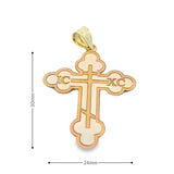 Orthodox Cross Pendant 10K Gold-Custom