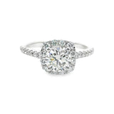 14K Round Cut Engagement Ring