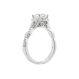 14K Princess Cut Engagement Ring Set