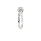 14K Princess Cut Engagement Ring Set
