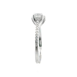 14K Pear and round Cut Engagement Ring