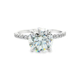14K Round Cut Engagement Ring