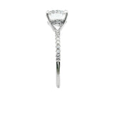 14K Round Cut Engagement Ring