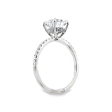 14K Round Cut Engagement Ring