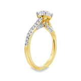 14K Round Cut Engagement Ring
