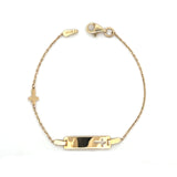 Cross Baby ID Bracelet 10K Gold