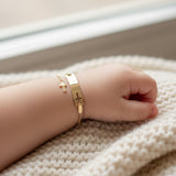 Cross Baby ID Bracelet 10K Gold