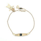 Little boy Baby ID Bracelet 10K Gold