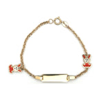 Little Rabbit Baby ID Bracelet 10K Gold