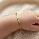 Little Heart Baby ID Bracelet 10K Gold