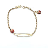 Ladybug ID Bracelet 10K Gold