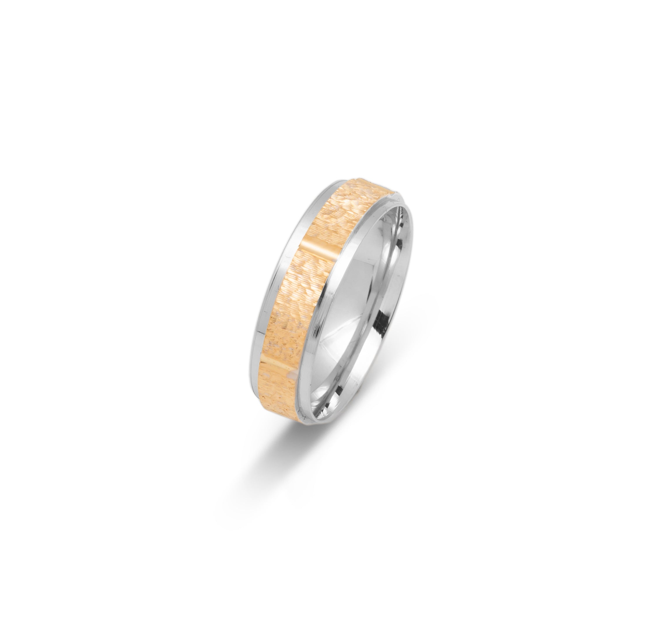Gold  Wedding Band Classic Two Tone