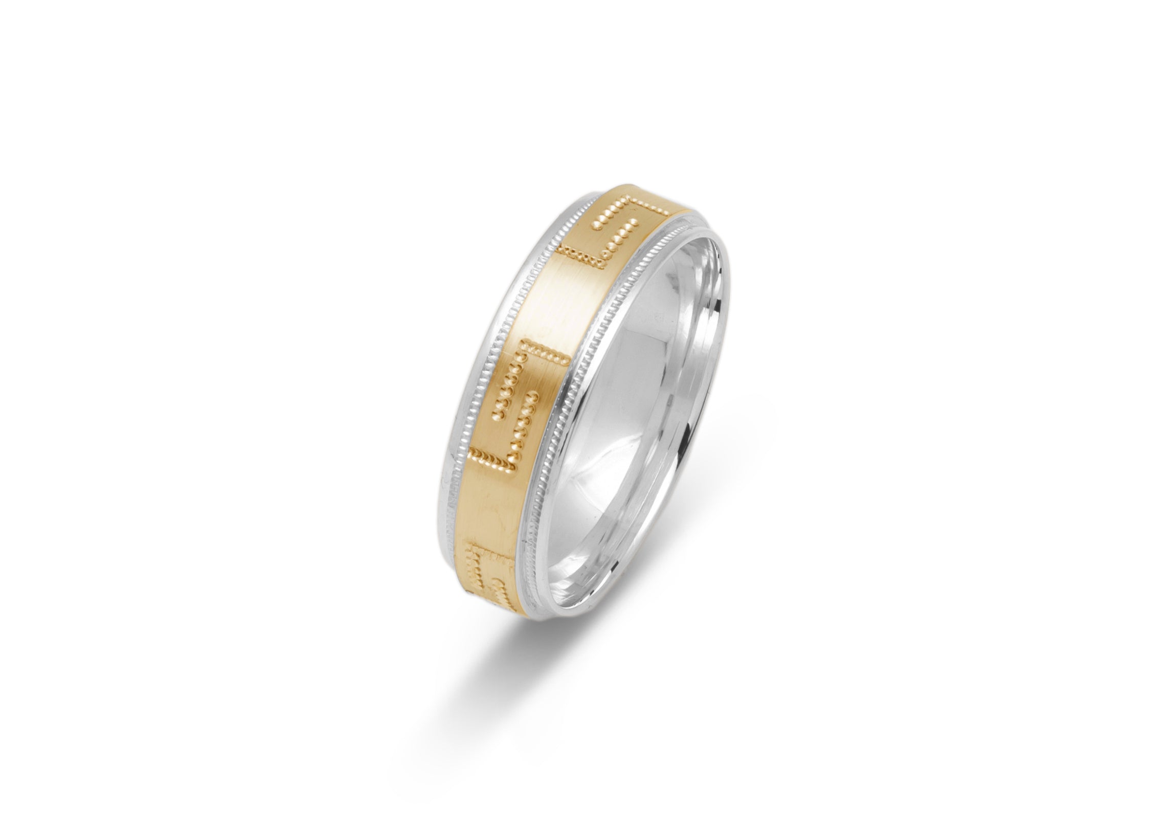 Gold Wedding Band Classic Two tone