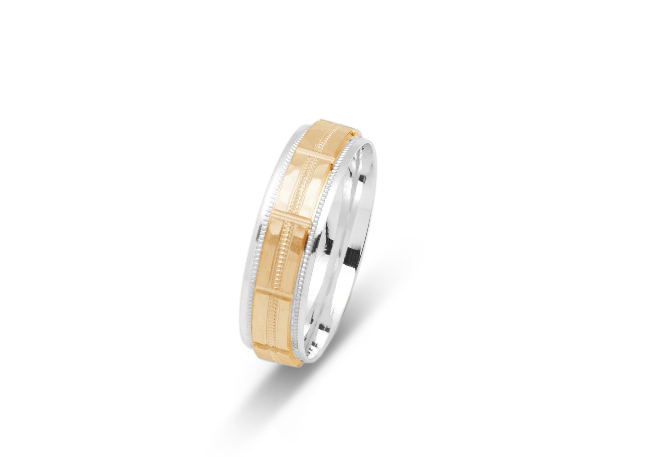 Gold Wedding Band Classic Two tone