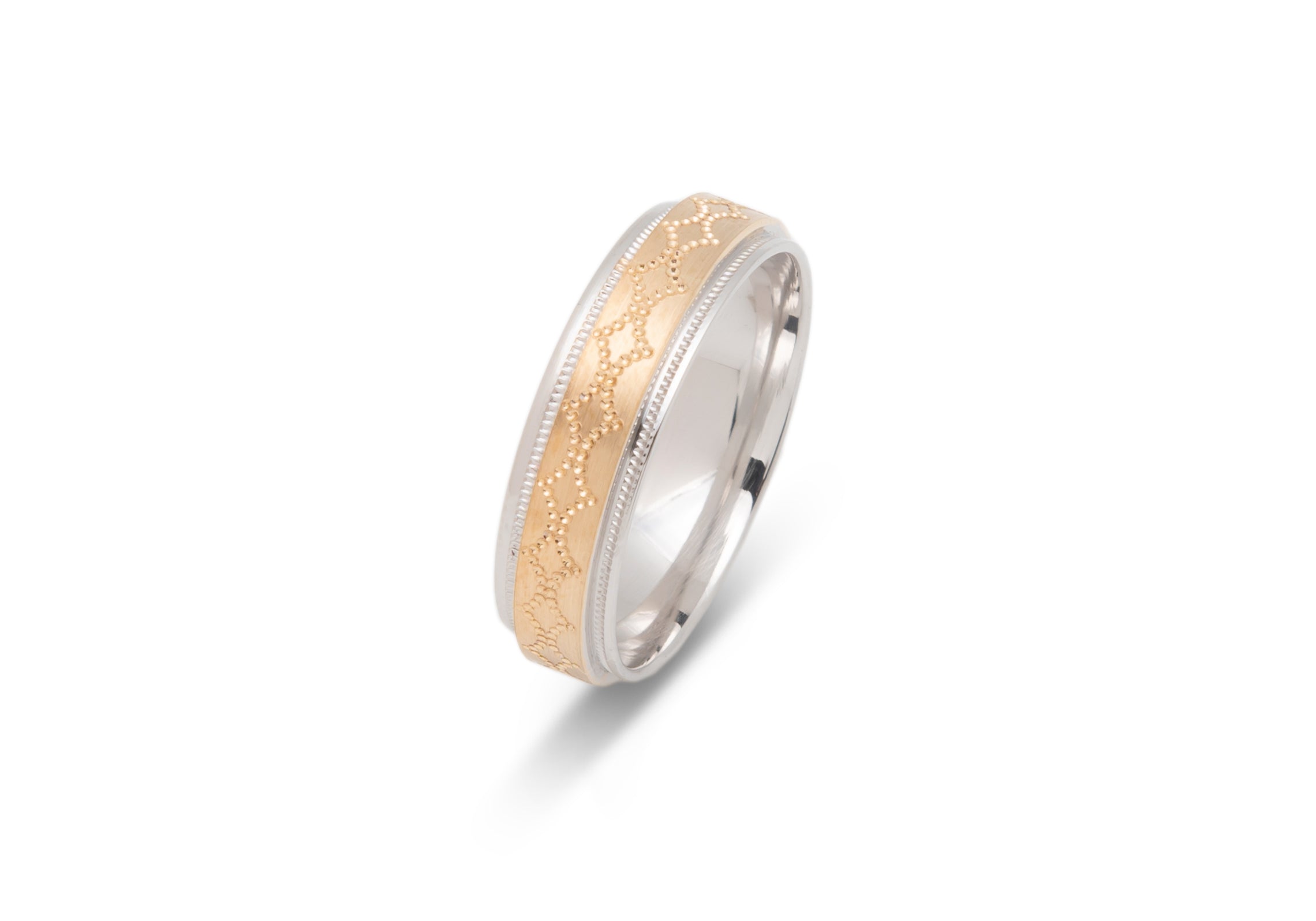 Gold Wedding Band Classic Two tone