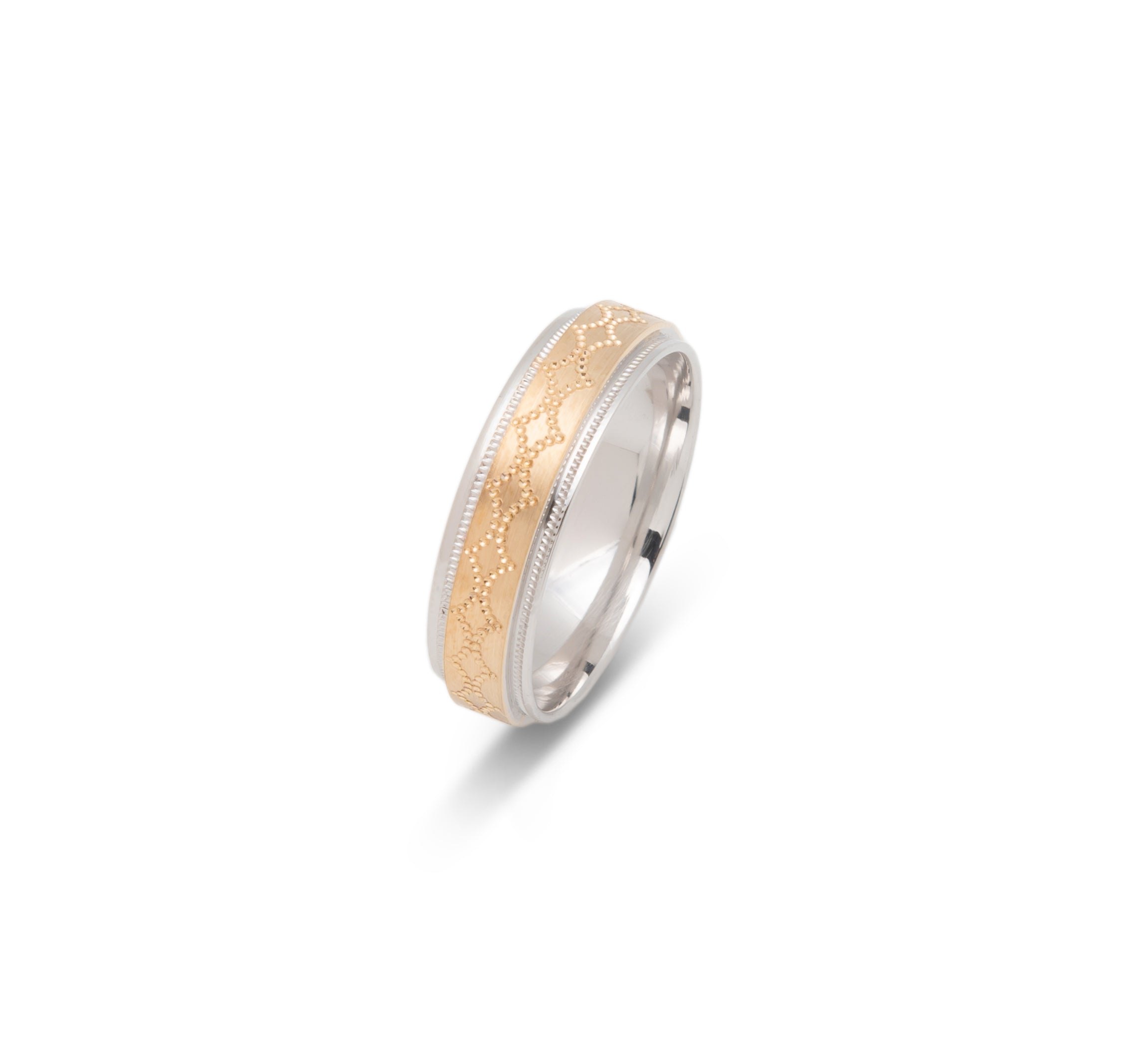 Gold Wedding Band Classic Two tone