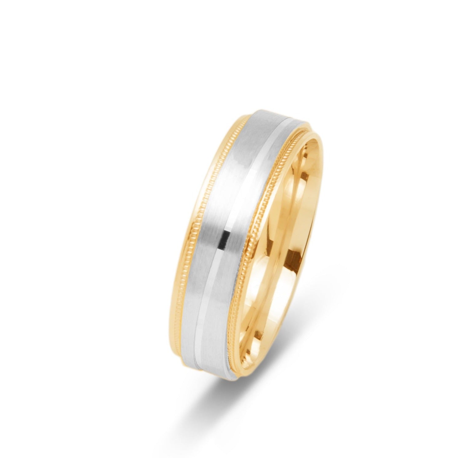 Gold Wedding Band Classic Two tone