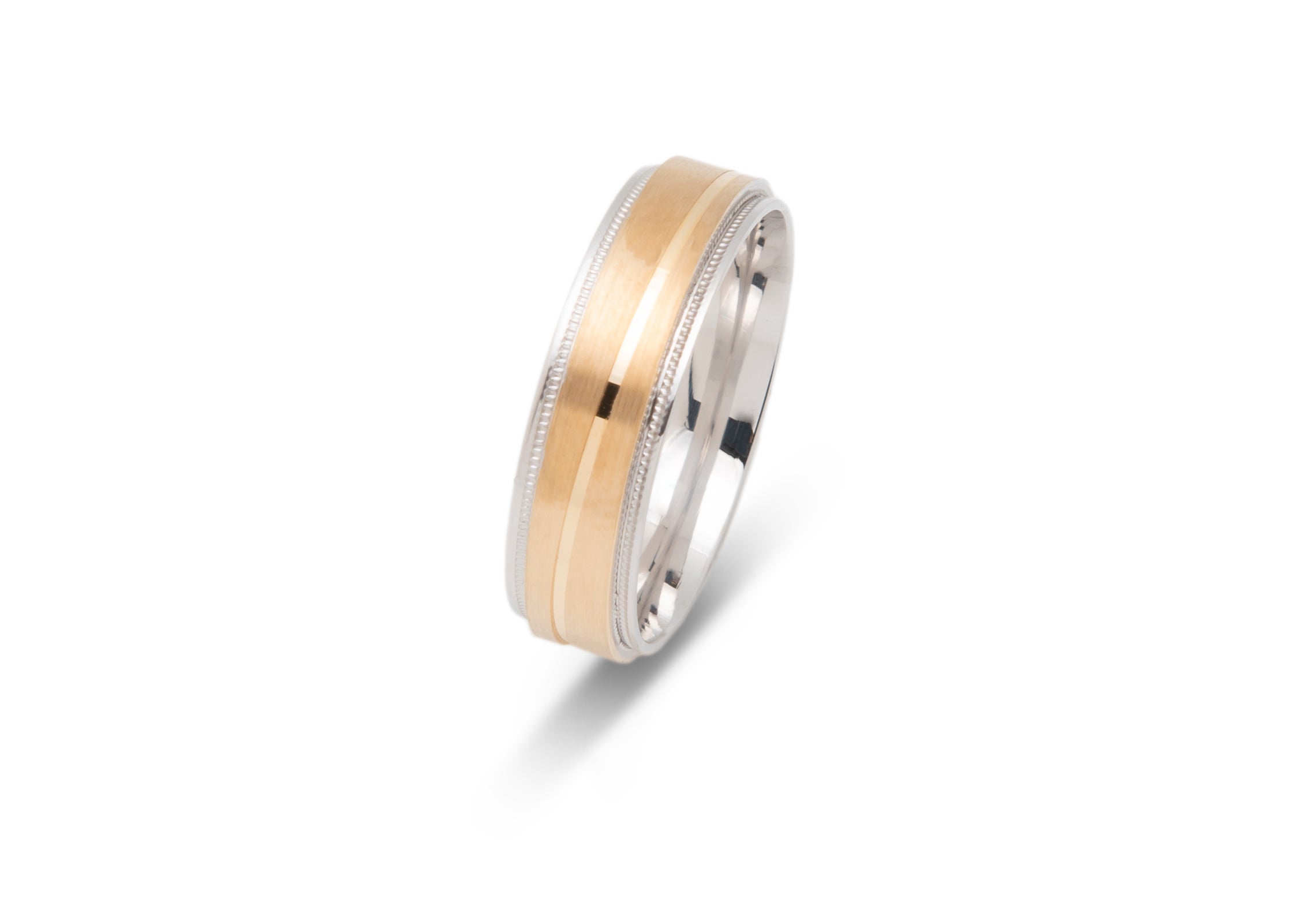 Gold Wedding Band Classic Two tone