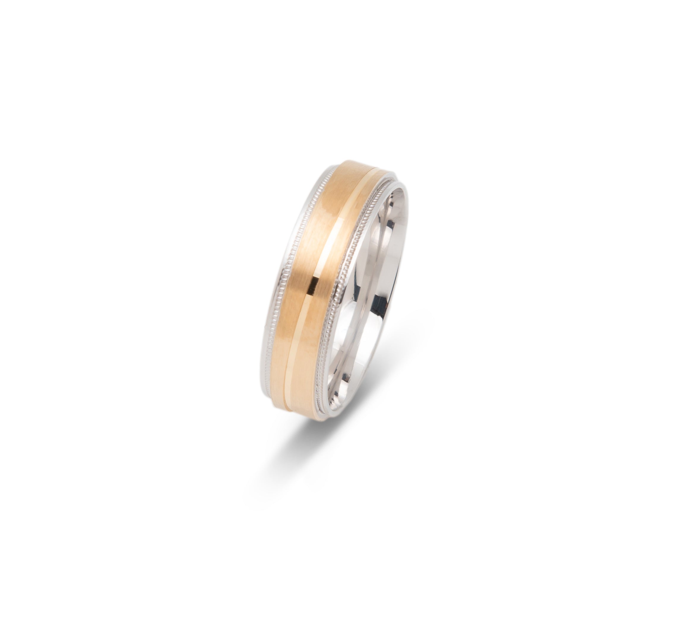 Gold Wedding Band Classic Two tone