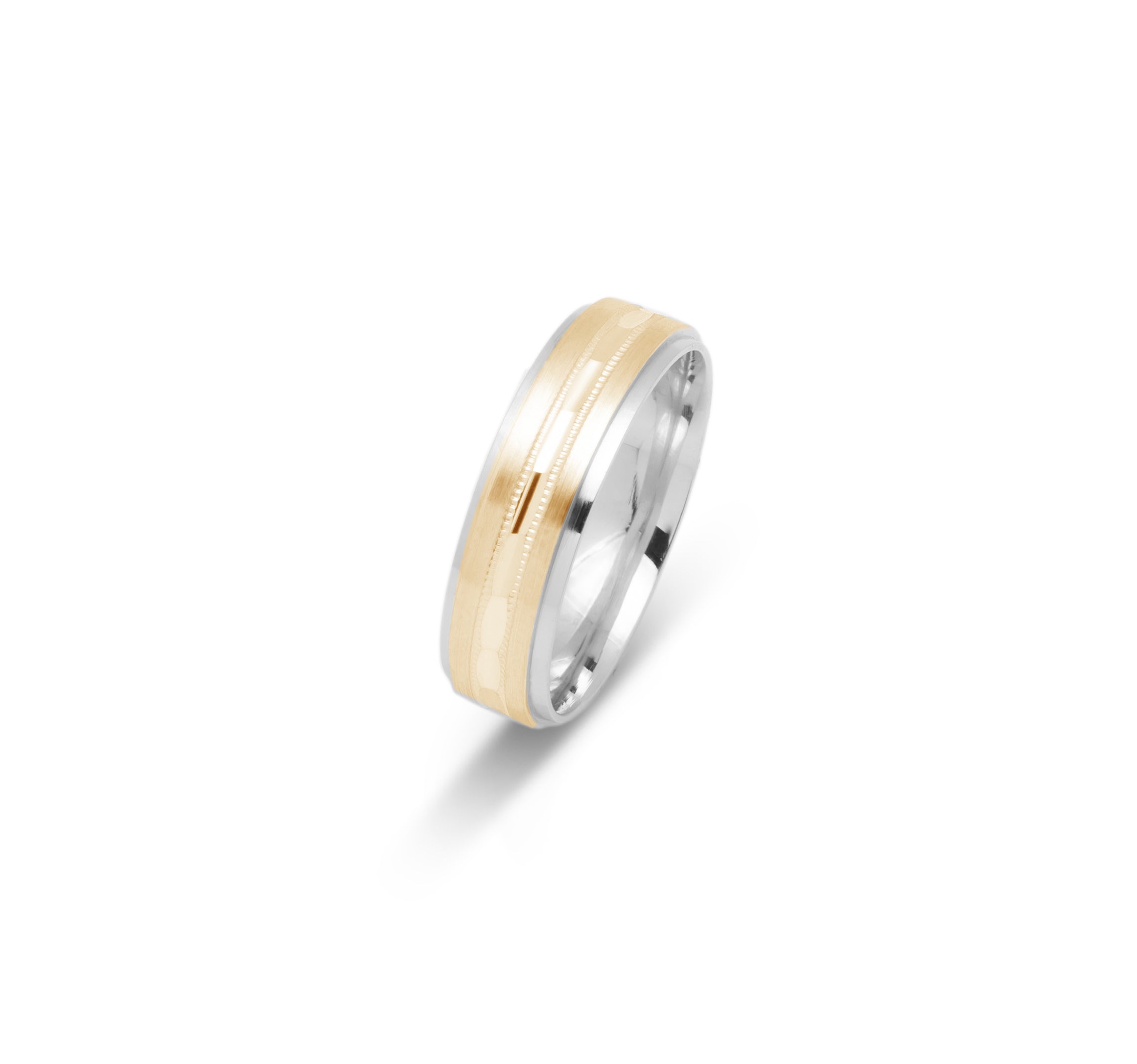 Gold Wedding Band Classic Two tone