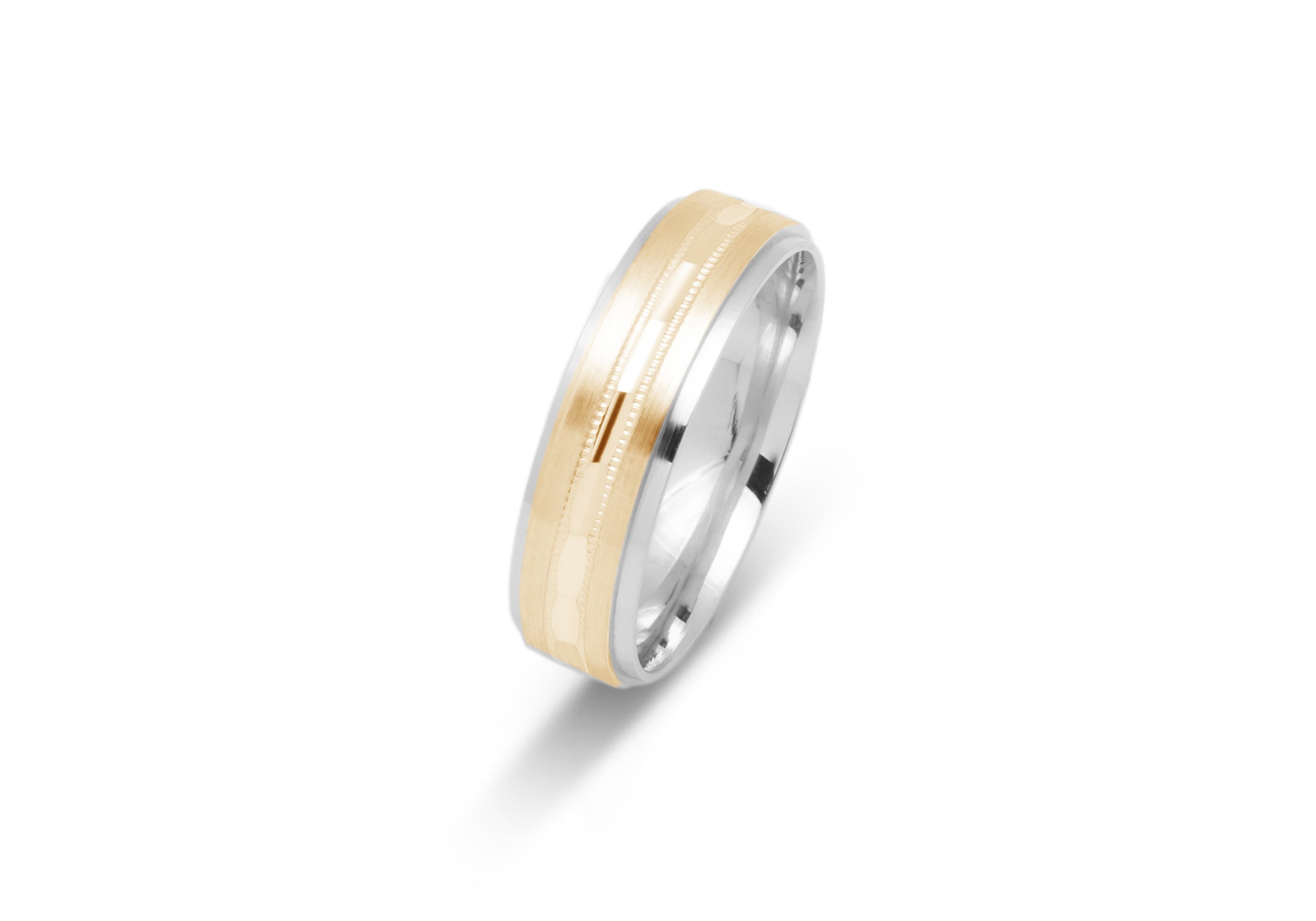 Gold Wedding Band Classic Two tone