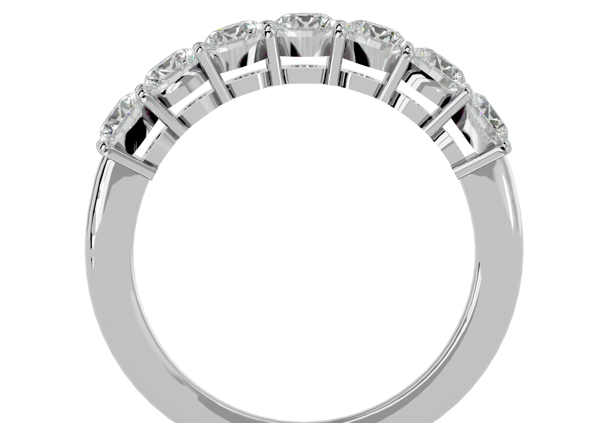 Mika 1.2ctw Half Eternity Band