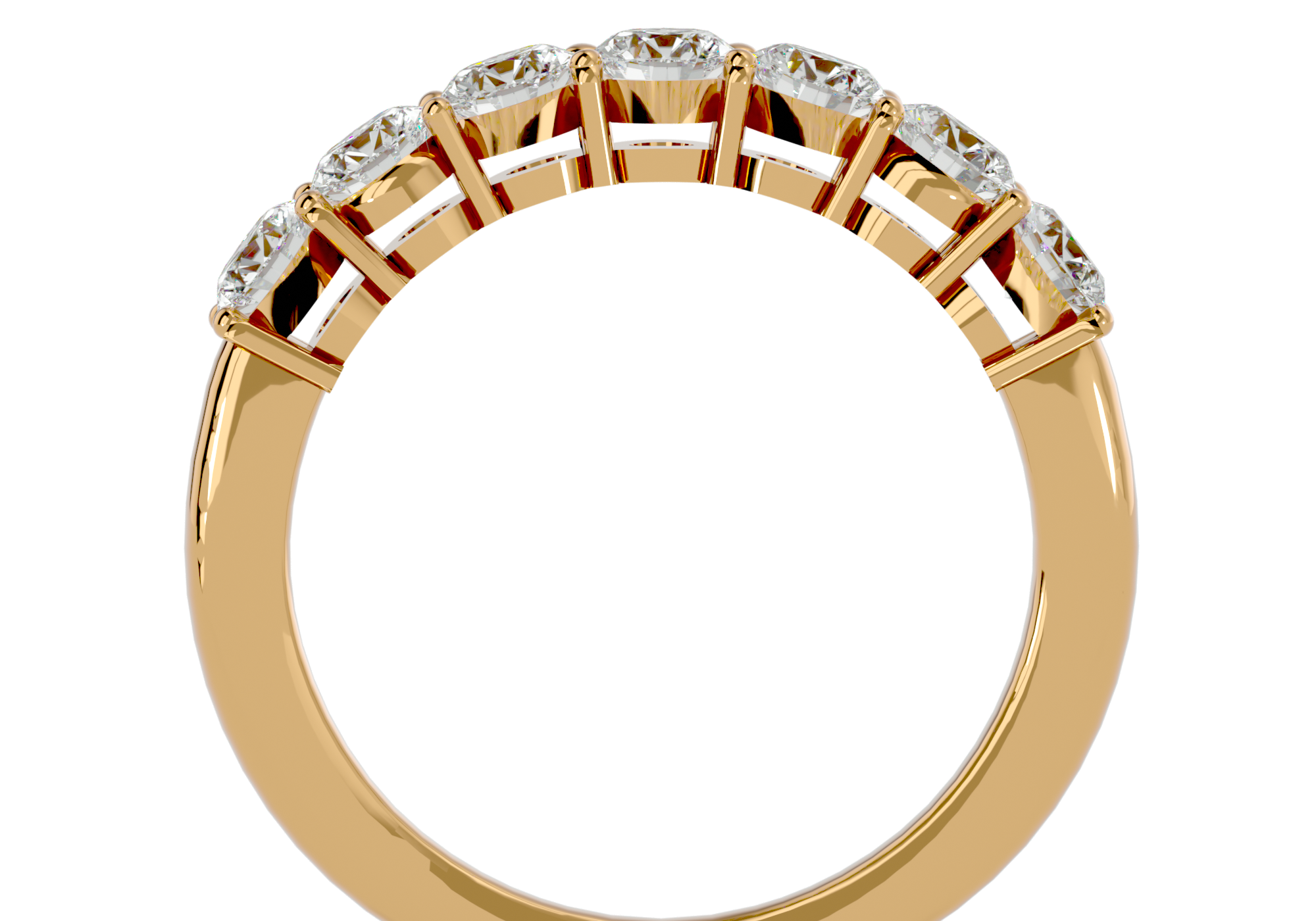 Mika 1.2ctw Half Eternity Band