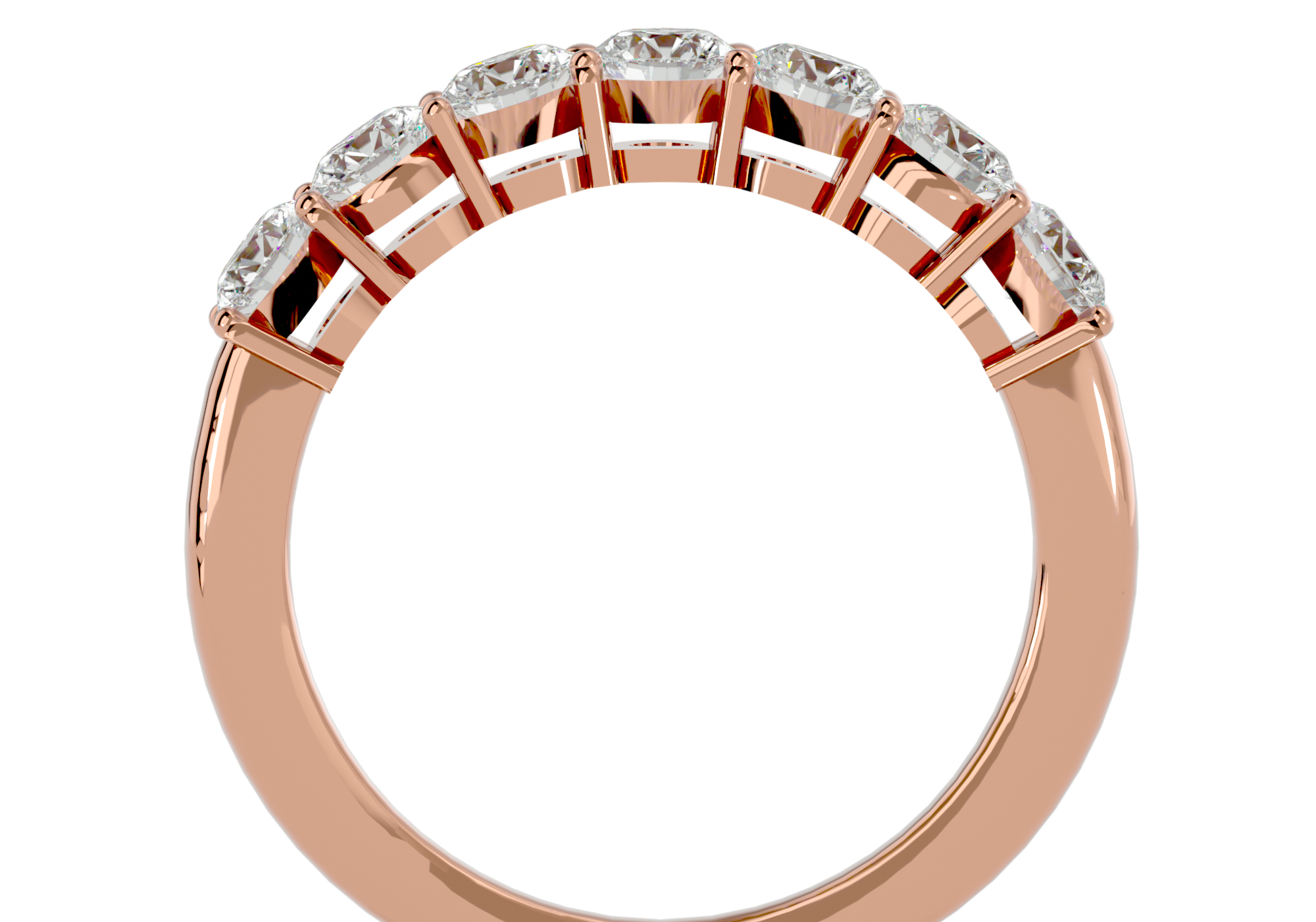 Mika 1.2ctw Half Eternity Band