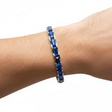 S.STEEL BLUE CERAMIC BRACELET
