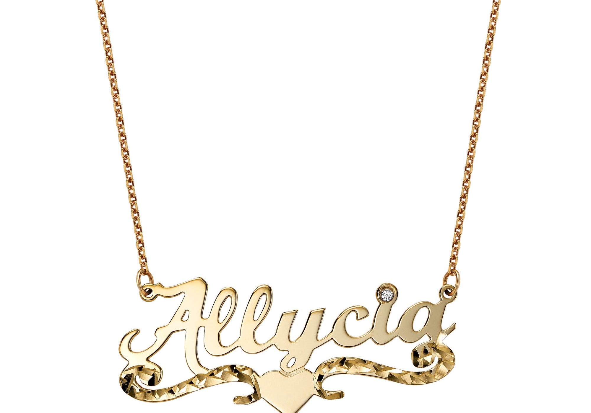 Chic Name Necklace Silver
