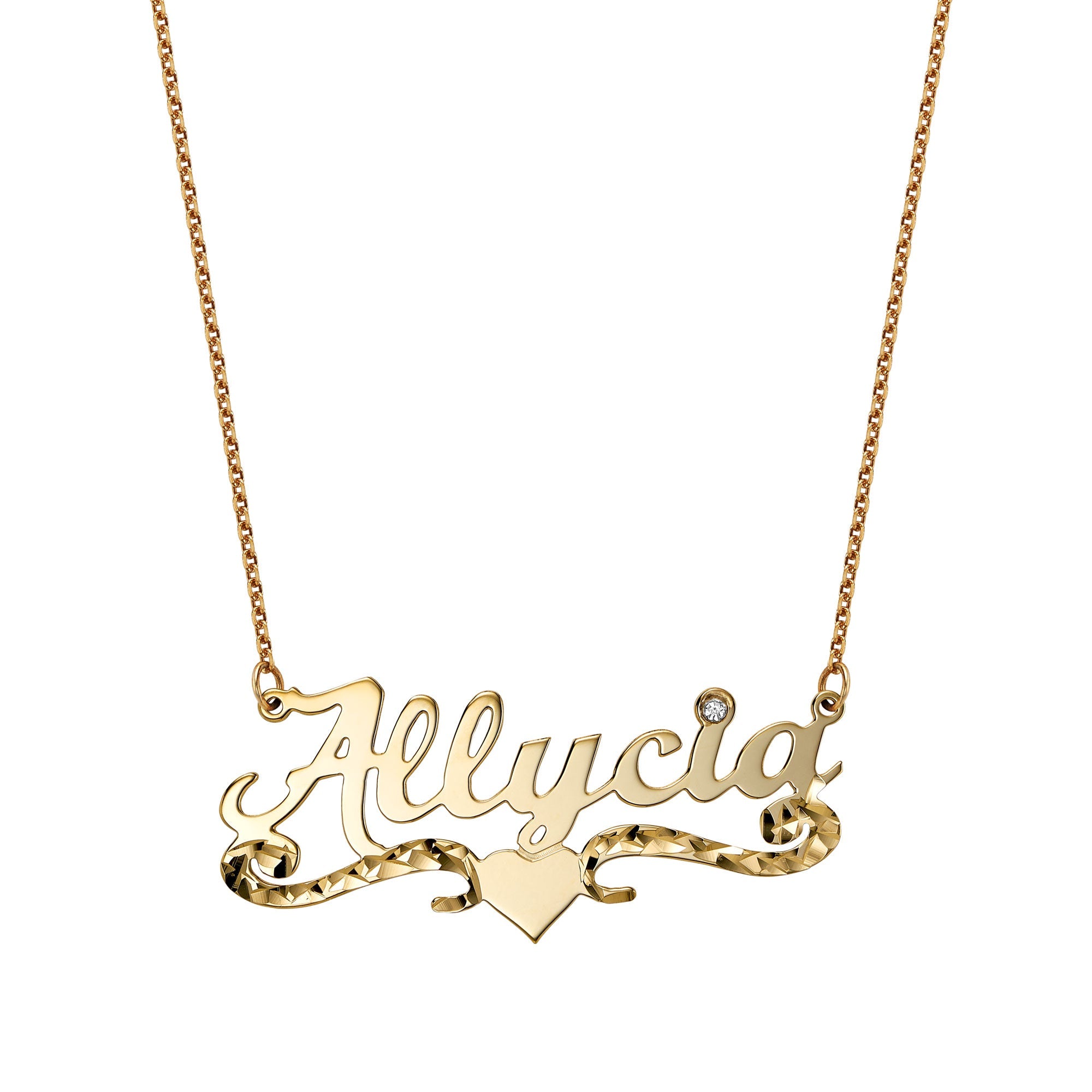 Chic Name Necklace Silver