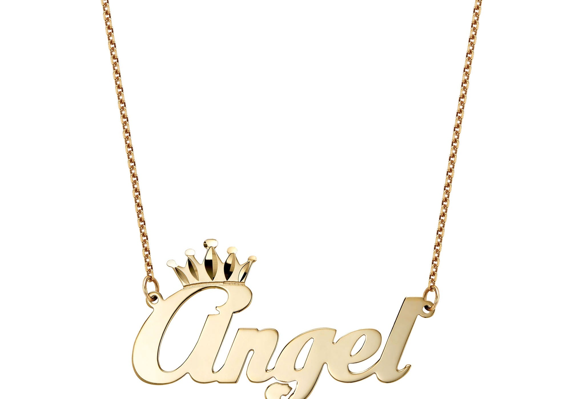 Princess Name Necklace Silver