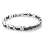 Black Bracelet Rose IP Screw