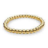 6MM-POLISHED 38-PIECE BALL-STRETCH BRACELET