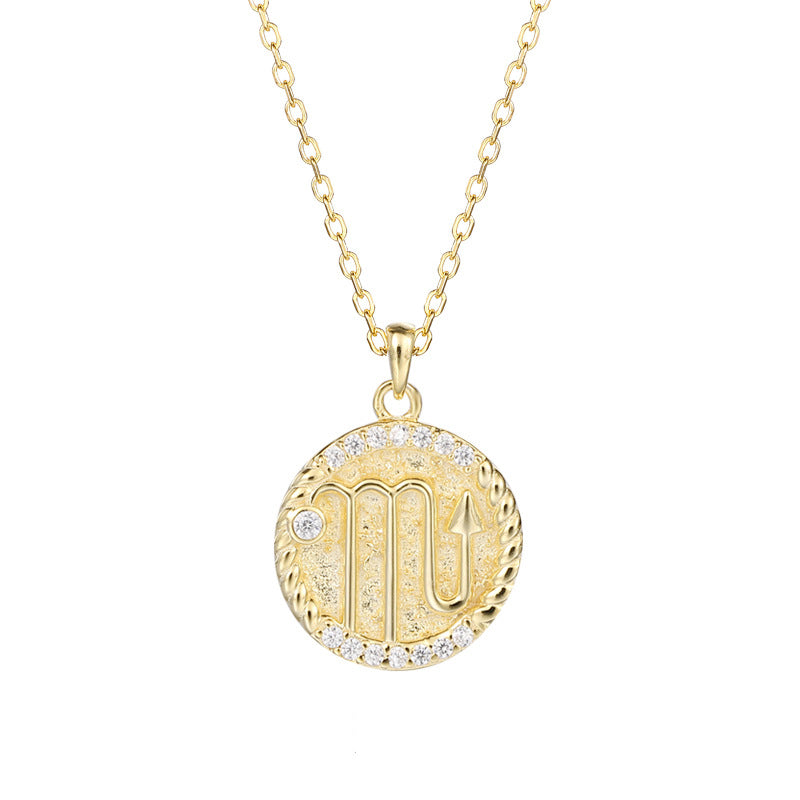Round Zodiac Necklace