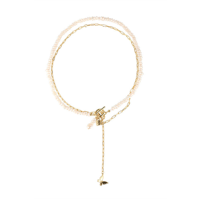 Butterfly Pearl Necklace or Bracelet