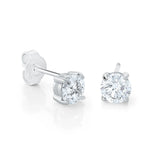 6MM-WHITE-CZ STUD EARRINGS