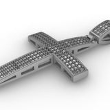 Men Diamond Pavé Cross 10K Gold