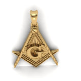 Free Mason Pendant Gold 10k