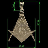 Free Mason Pendant Gold 10k