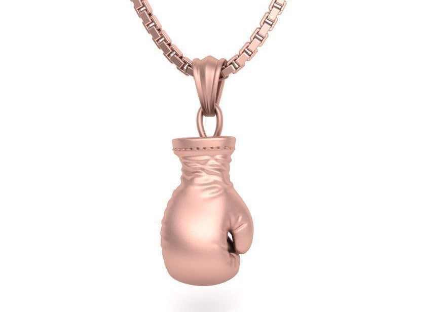 Boxing Glove Pendant Gold 14K