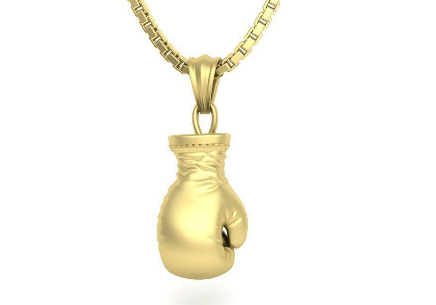 Boxing Glove Pendant Gold 14K