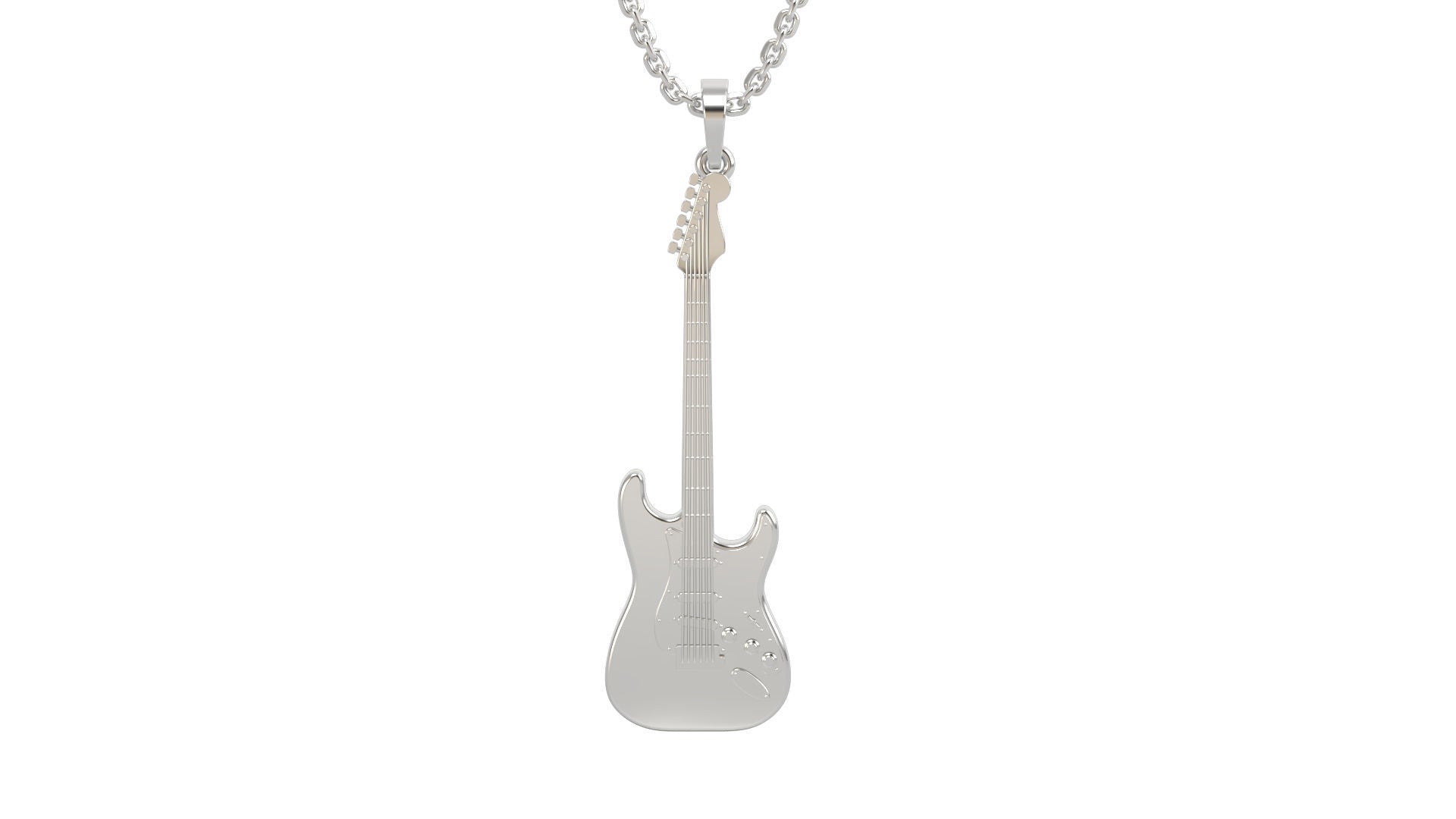 Pendentif guitare électrique en or 14 carats
