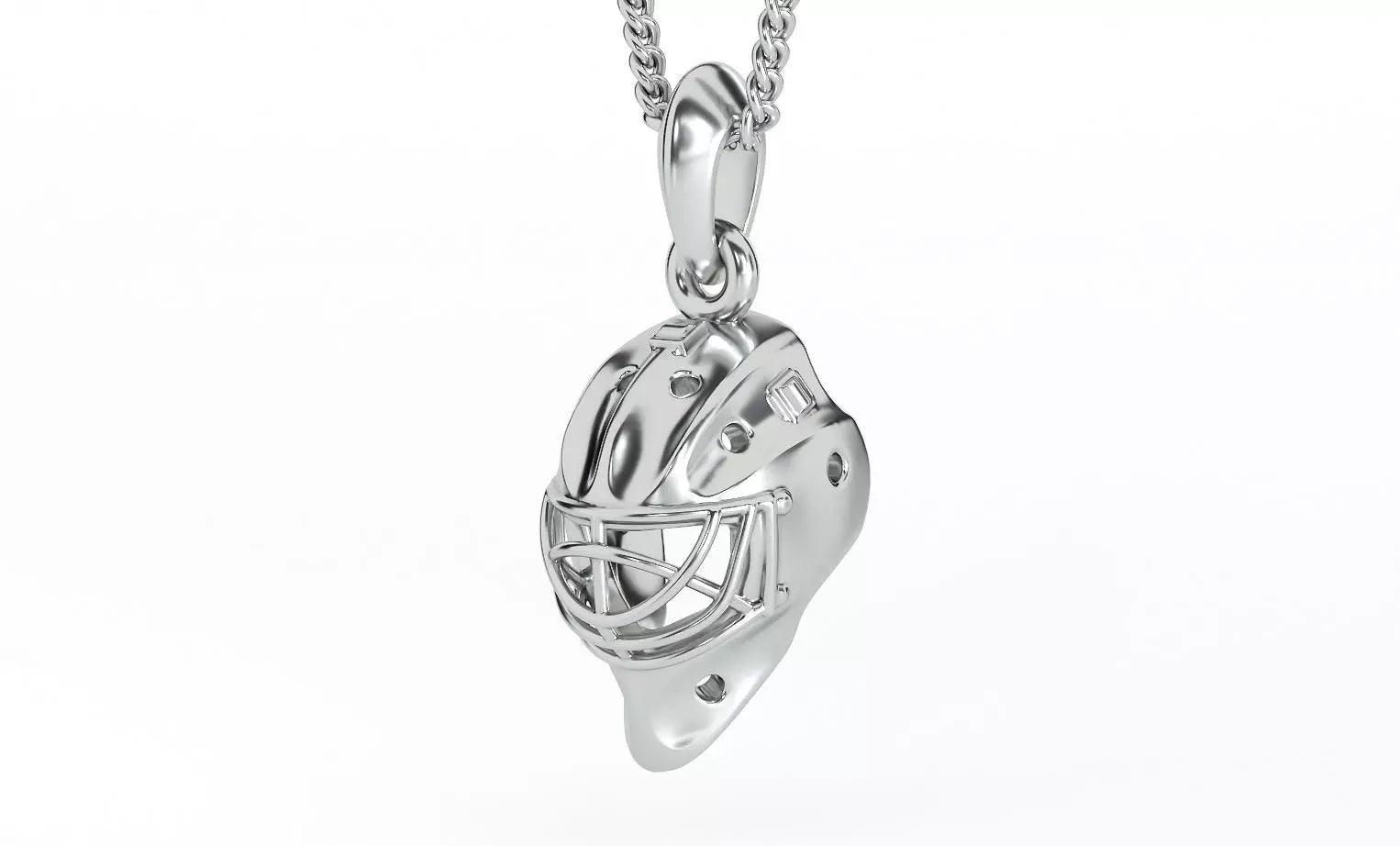 Hockey Goalie Mask Pendant