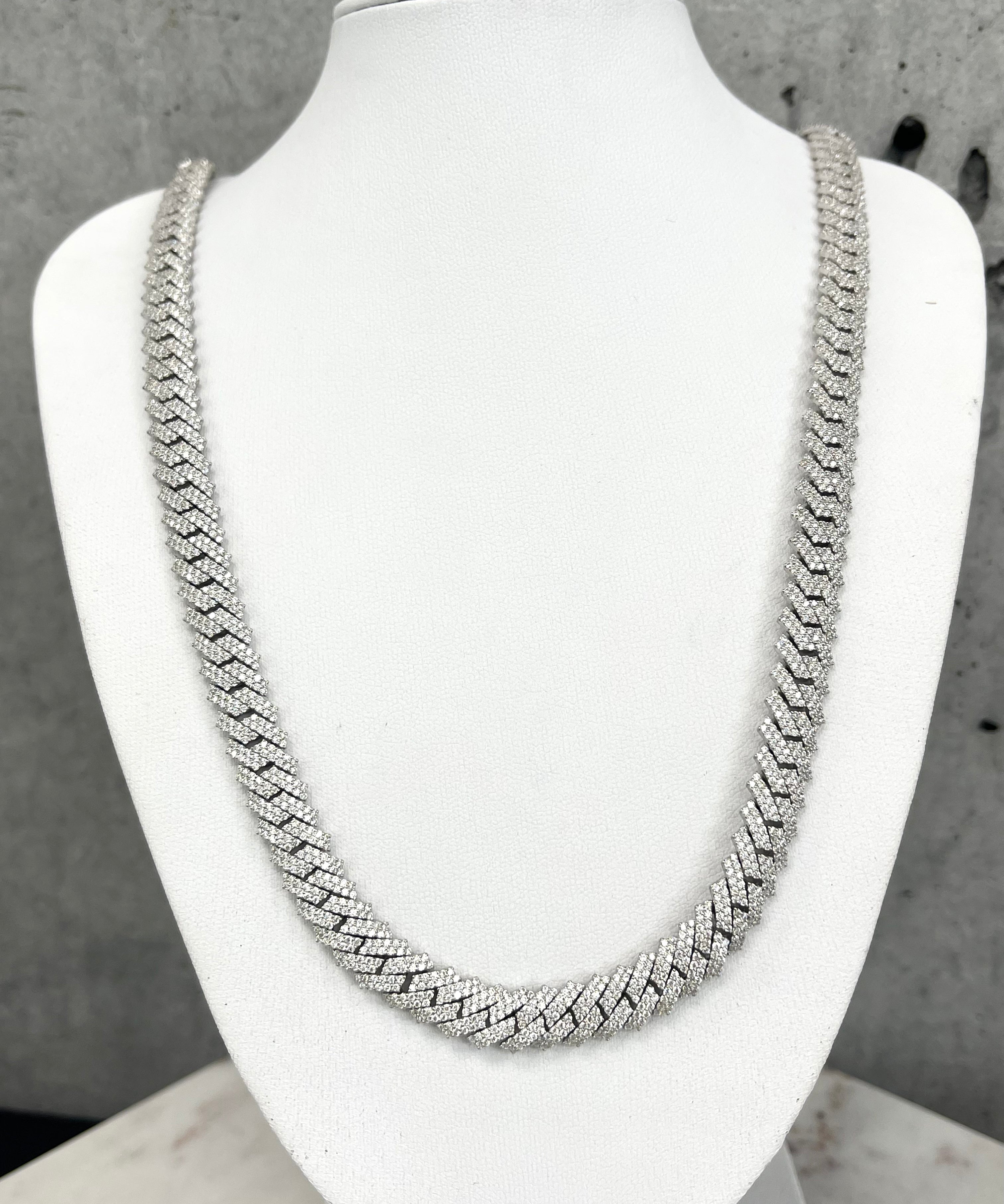 Gold Monaco Chain iced out – Be Jolie